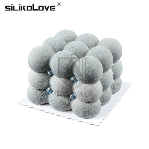 Mulaj din silicon pentru tort - CUB 3d - Silikolove