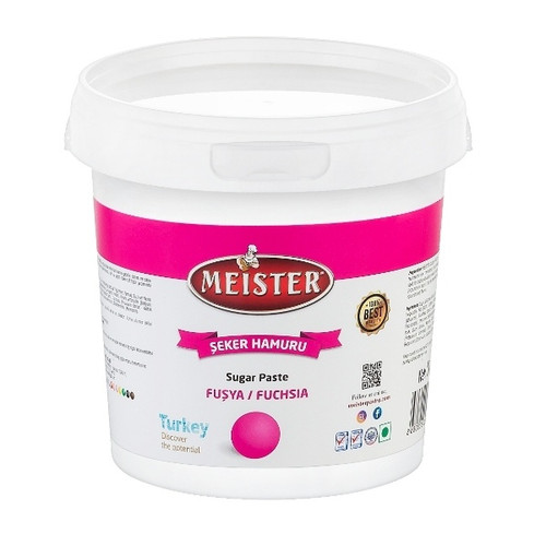 Pasta de zahar, Pasta de zahar - FUCHSIA - 1 kg - Meister, tomvalk.ro