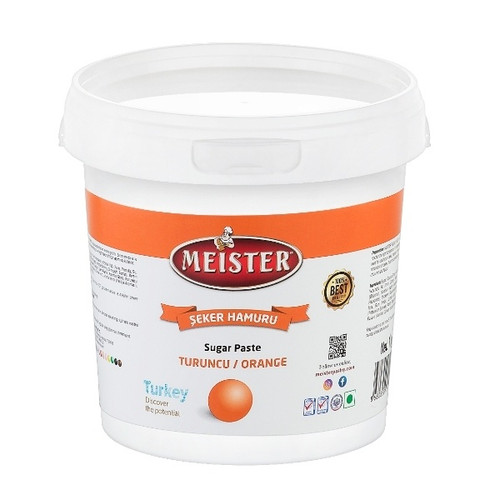 Pasta de zahar, Pasta de zahar - PORTOCALIU - 1 kg - Meister, tomvalk.ro