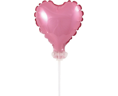 Topper tort balon Roz- Inima