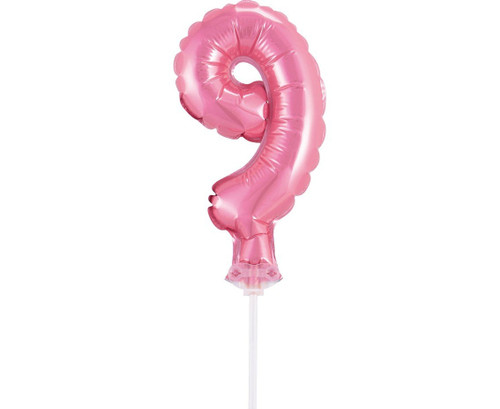 Topper tort balon cifra 9 Roz