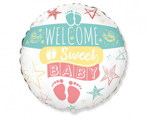 Balon folie 45 cm - Welcome Sweet Baby