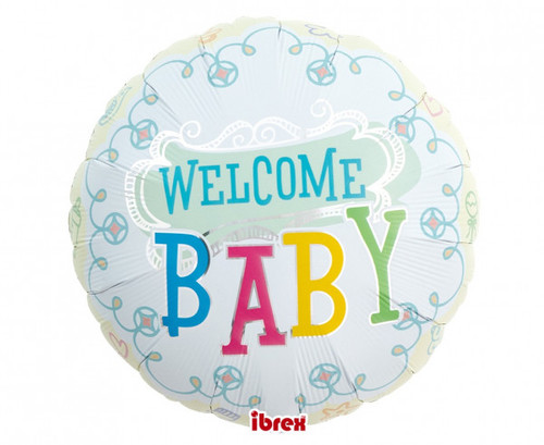 Balon folie 35 cm - Welcome baby