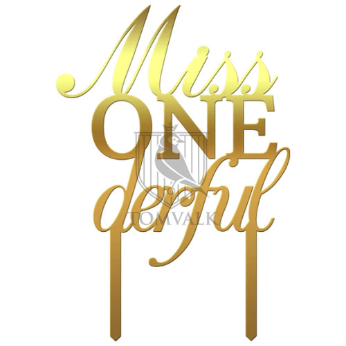 Topper tort Miss ONEderful Iv