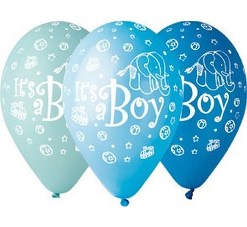 Set 5 baloane latex 30 cm - Its a boy