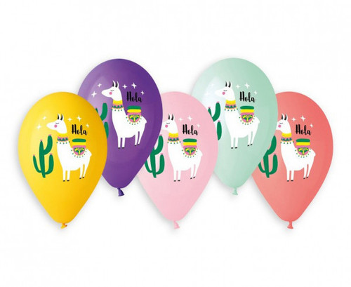 Set 5 baloane latex 33 cm - Lama