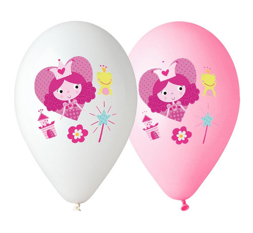 Set 5 baloane latex 30 cm - Princess