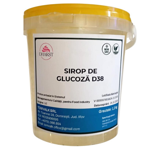 Sirop de glucoză Dharst 1,2 kg pentru cofetărie, patiserie și deserturi