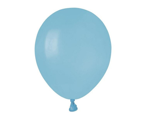Set 100 baloane latex 13 cm - albastru deschis