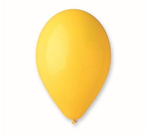 Set 10 baloane latex 25 cm - Galben