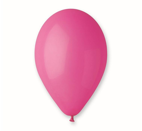 Set 10 baloane latex 25 cm - Roz Inchis