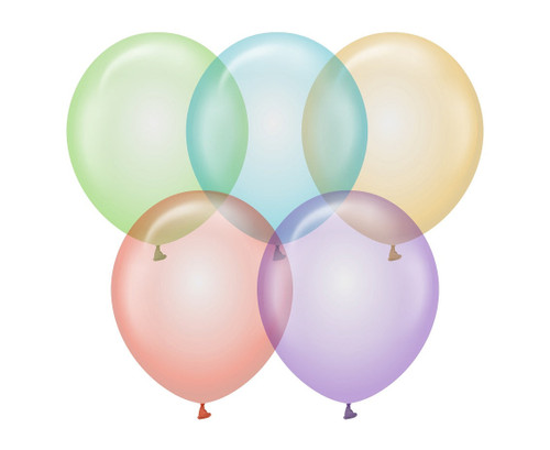 Set 50 baloane latex 30 cm - Mix Cristal