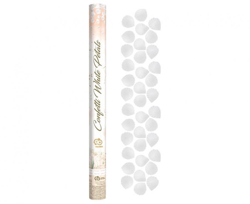Tun confetti 60 cm - petale albe