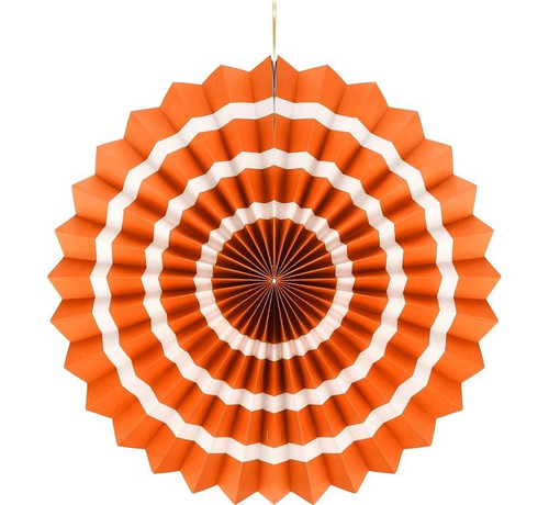 Rozeta Decorativa White stripe , portocaliu , 40 cm