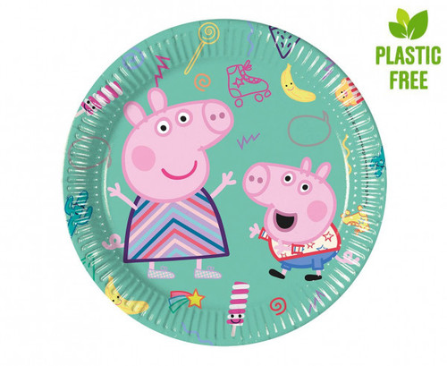 Set 8 farfurii carton Peppa Pig