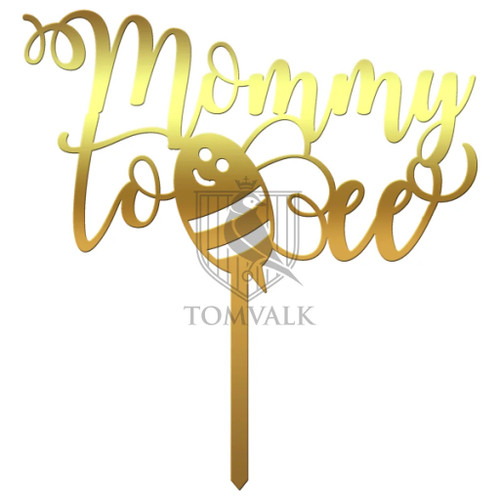 Topper tort Mommy to Bee pentru Baby Shower