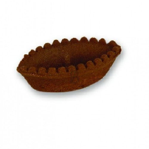 Barchette al caco forme din aluat fraged cu cacao - lung.67 mm - cut 3 kg - Orma Italia