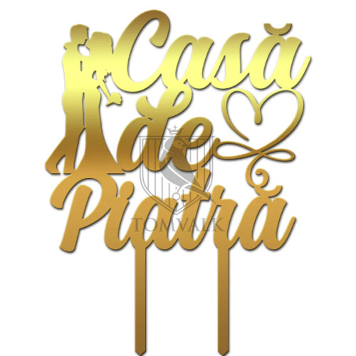 Topper tort Casa de piatra Sm