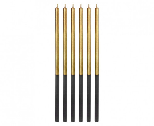 Set 6 lumanari tort Platinium gold