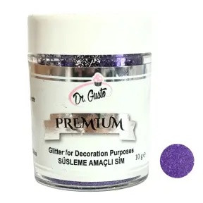 Glitter decor necomestibil - Mov - 10 g - Dr. Gusto