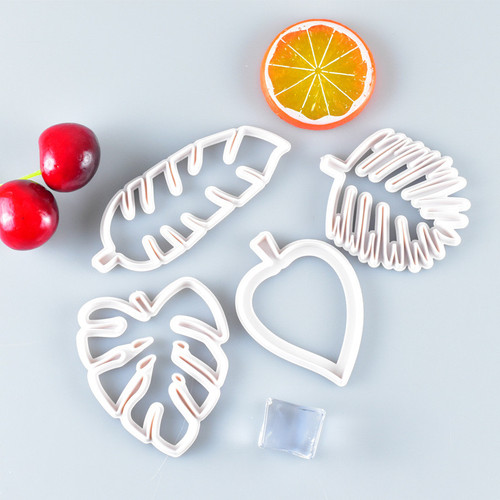 Set 4 decupatoare - Frunze tropicale