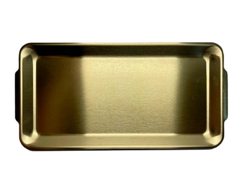 Tava dreptunghilara - metal auriu - 23,5 x 14,5 cm