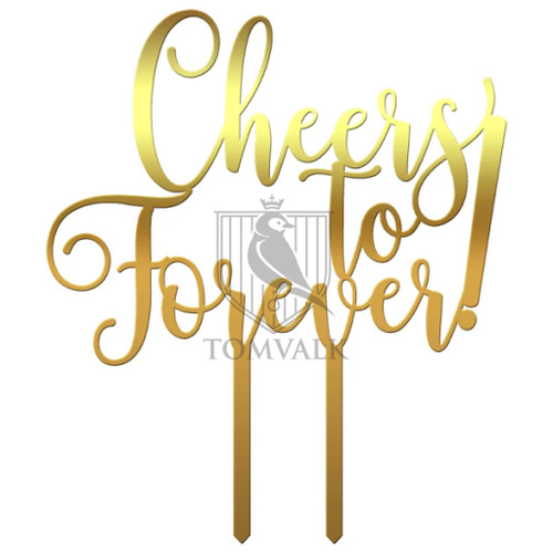 Topper tort Cheers to forever