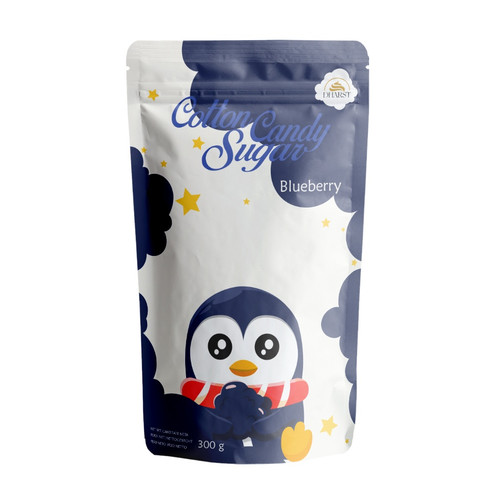 Zahar pentru vata pe bat - Albastru - Aroma de Afine - Dharst - 0,3 kg