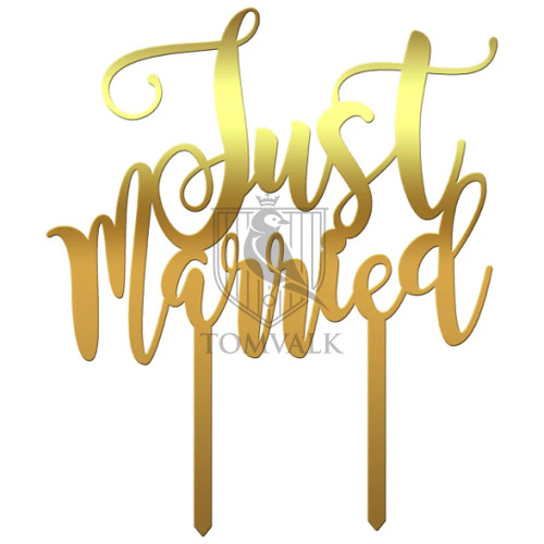 Tomvalk, Topper tort nuntă „Just Married” JM01, tomvalk.ro