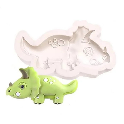 Mulaje pentru decor, Mulaj din silicon - Dinozaur Triceraptor, tomvalk.ro