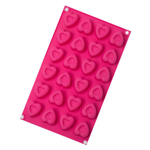 Forma de silicon inimi cu 24 cavitati