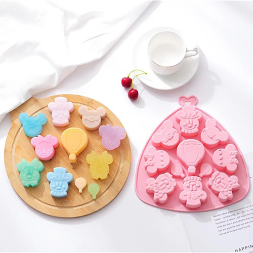 Forma de silicon Minnie si Baloane cu 11 cavitati
