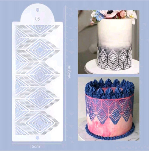 Sablon decorare tort Model T090068