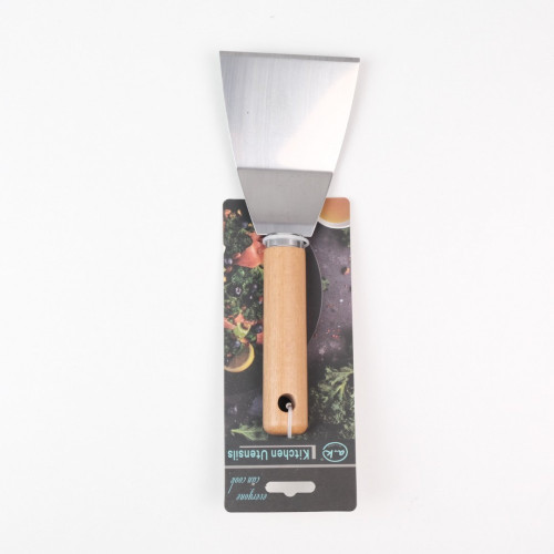 Spatula curbata cu maner din lemn