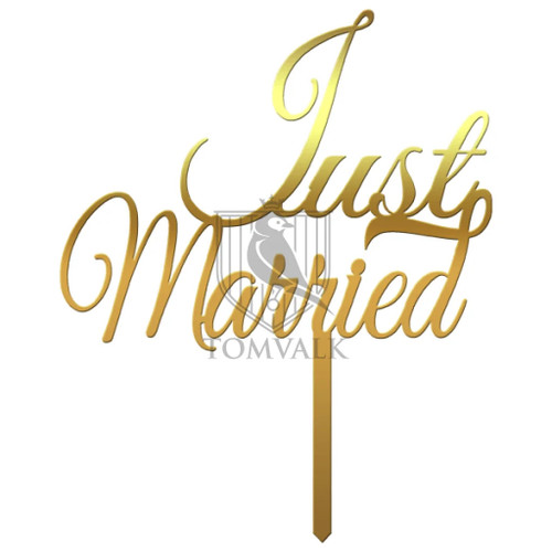 Topper tort nunta Just Married V