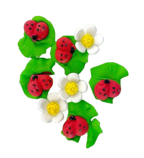 Pachet 8 decoratiuni din zahar Buburuze