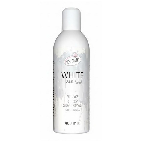 Colorant Spray Alb Metalic - 400 ml - Dr Gusto