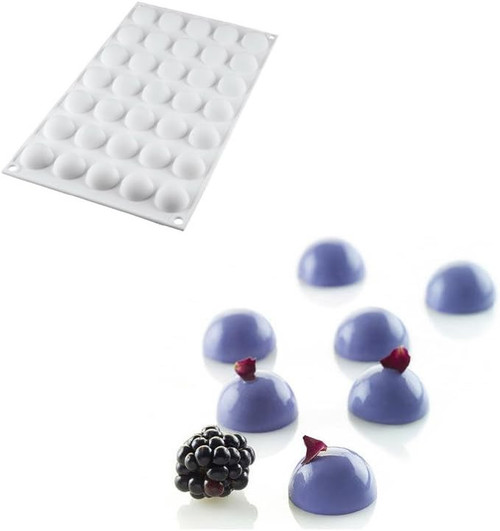 Forma silicon Micro Dome cu 35 cavitati - T04008