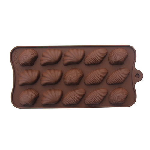 Forma din silicon Scoici - 15 cavitati - T09227-1