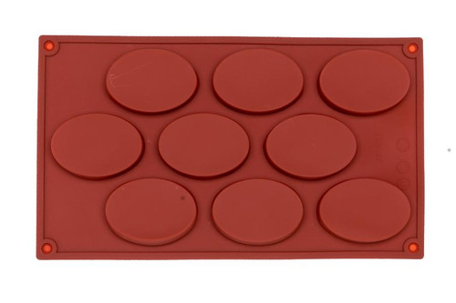 Forma din silicon Oval - 9 cavitati