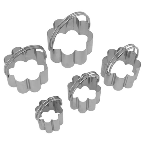 Set 5 decupatoare din metal - Floare - T13608