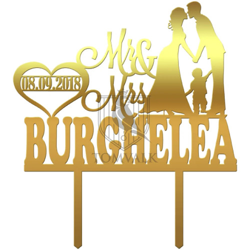 Topper tort nunta Mr&Mrs Bb