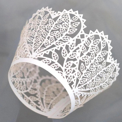 Viva.z, Set 10 invelitori decorative pentru briose - T090145 - Crem, tomvalk.ro