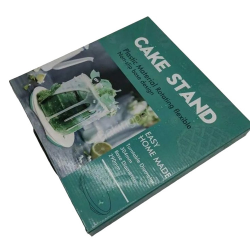 Platou rotativ pentru decorat tort - platic alb - T070003
