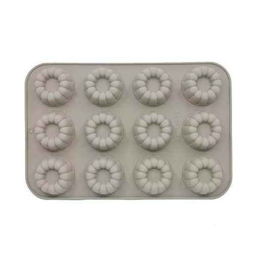 Forma de silicon cu 12 cavitati - Puding - T05308