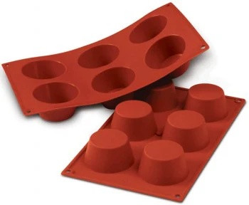 Forma Silicon pentru briose 6 alveole - XH-12