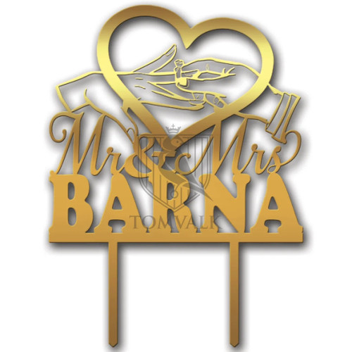 Topper nunta personalizat, 