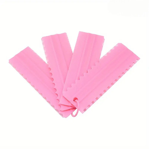 Set 4 spatule nivelare si finisare tort - Scraper - T12221