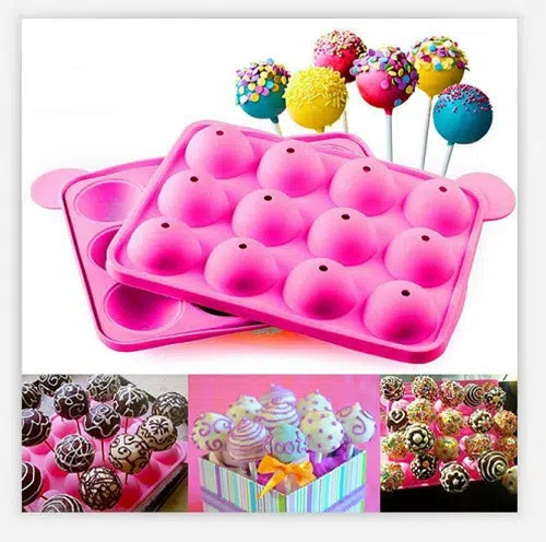Forma pentru cakepops, din silicon - 12 cavitati