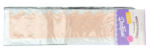 Set 3 dantele comestibile pentru decor - Model 3 - Crem